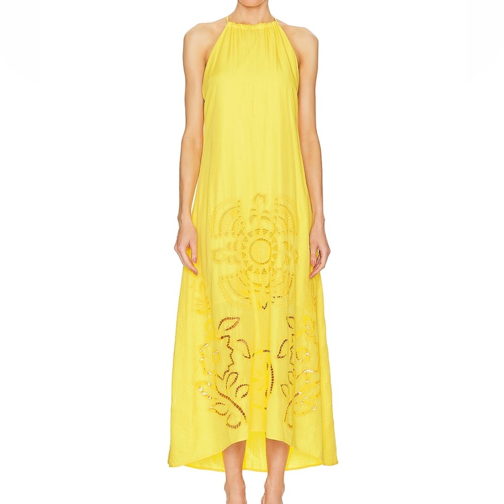 Misa Los Angeles Yellow Maxi Dress